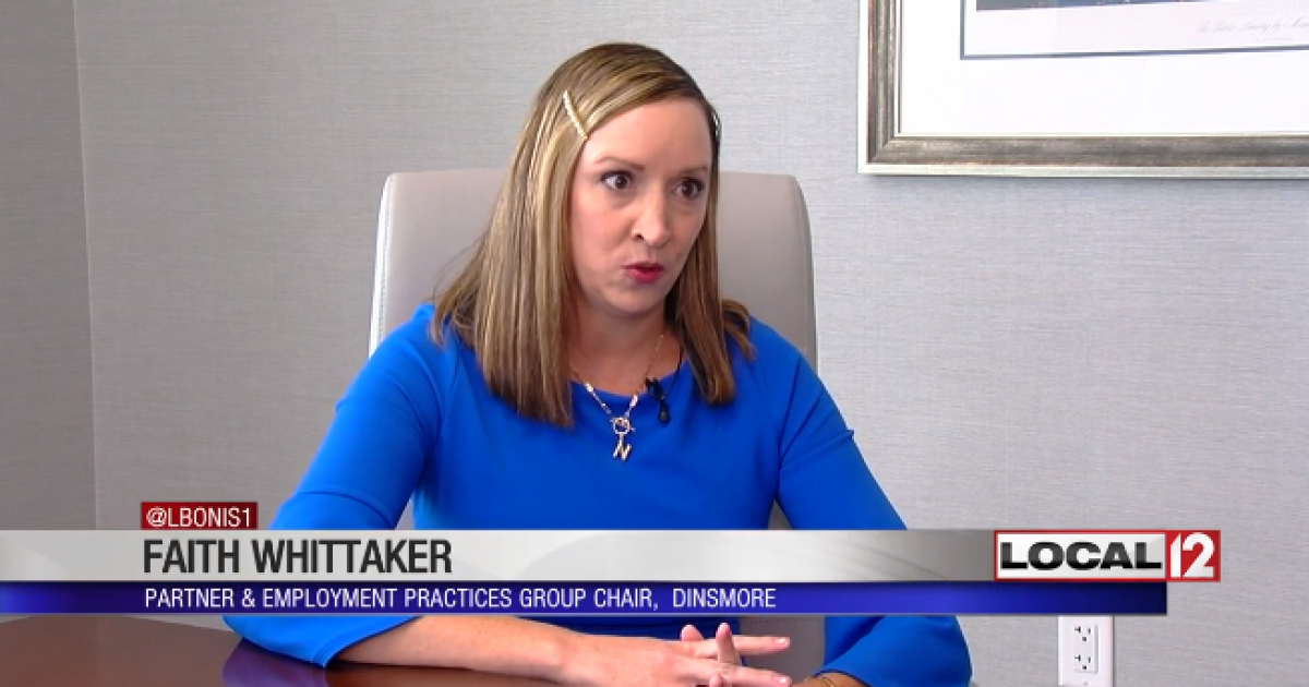 WKRC-TV: Dinsmore's Faith Whittaker Discusses Employer Liability for ...